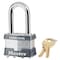 Master Lock 1-5/16 in. H X 1 in. W X 1-3/4 in. L Steel 4-Pin Cylinder Exterior Padlock 1KALF # 2065 - alternate 1